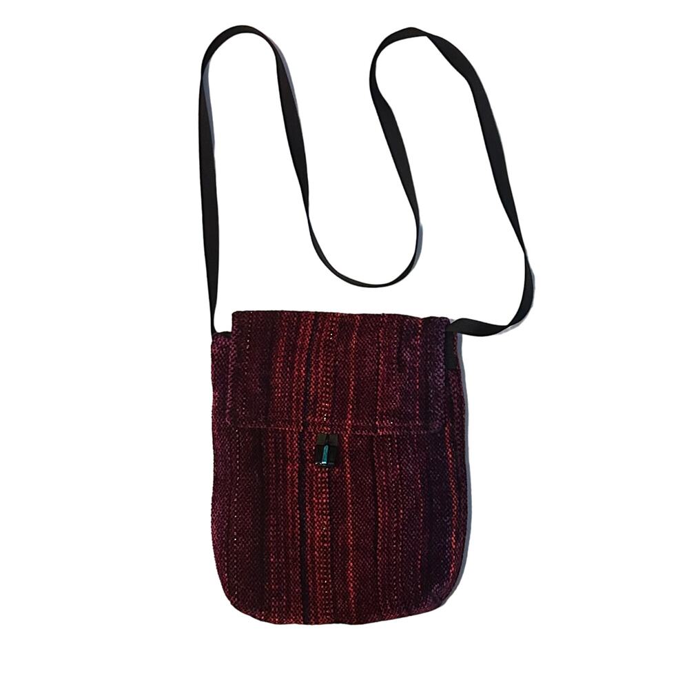 Crossbody Handmade in Vermont Handwoven Red